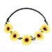 AWAYTR Lady Girl Fashion Bohemian Flower Crown Floral Garland Headbands (B-Mixed Color-9Pcs)