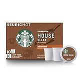 Starbucks House Blend Medium Roast Single Cup Coffee for Keurig Brewers, 6 boxes of 10 (60 total K-Cup pods)