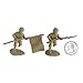 WWII Japanese Infantry Plastic Army Men: 16 piece set of 54mm Figures - 1:32 scale