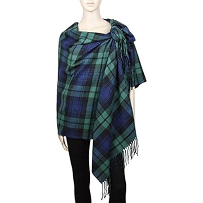 Achillea Long & Wide Scottish Clan Tartan Plaid Cashmere Feel Shawl Wrap Winter Warm Scarf 80" x 30" Achillea Long & Wide Scottish Clan Tartan Plaid Cashmere Feel Shawl Wrap Winter Warm Scarf 80" x 30"