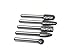 YUFUTOL Carbide Burrs Set 5pcs 1/4''Shank Double Cut Solid Power Tools Tungsten Carbide Rotary Files Die Grinder Bits for Steel Metal Wood Carving Engraving Polishing Drilling Grinding Milling Cutting
