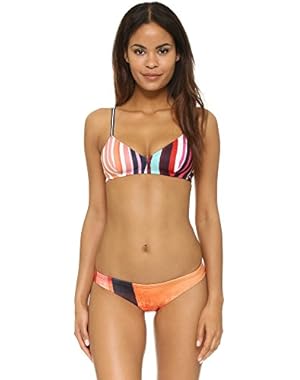 Women's Striped Eclipse Bikini Top