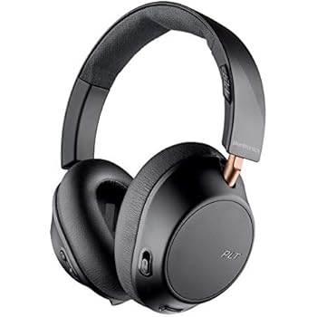 Plantronics Backbeat Go 810 Wireless Headphones Active Noise Canceling Over Ear Headphones Graphite Black