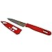 Paring Knife with Sheath is The Perfect Fruit Knife and An Essential Tool For Your Kitchen. The Protective Guard On This Knife Makes It Ideal For Camping or Travel. Also great for Hulling Strawberries