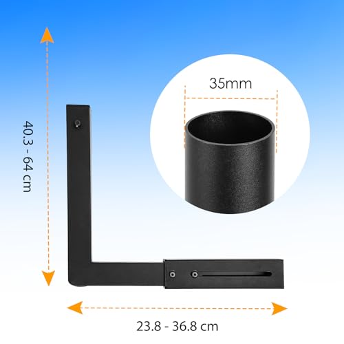 Futrue-Wolker Starlink Mount for Gen 3/Standard 4/4X, Adjustable Starlink Standard 4 Mount Starlink Wall Mount with Gen 3 Pipe Adapter