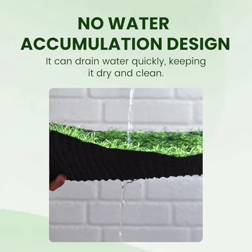 Artificial Grass Carpet,1m(100cm) x 2m(200cm) x 2.5cm Realistic Fake Grass Soft,Comfortable,Grass Pad Rugs for Garden Indoor Outdoor Lawn Decoration