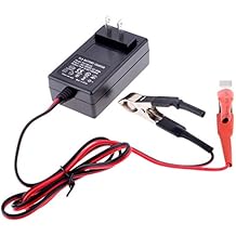 Battery Charger, PeleusTech 12V 14.4V 1A Portable Lead Acid Battery Smart Charger Maintainer - Black