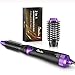 Milantia 2 in 1 Hair Dryer Brush, Professional 1000W Interchangeable Ceramic Tourmaline Ionic Hot Air Brush, 3 Heat/2 Speed Settings Hair Volumizer and Dryer for Drying/Curling/Straighteningthumb 1