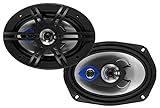 Planet Audio PL69 6 x 9 Inch Car Speakers - 400 Watts of Power Per Pair, 200 Watts Each, Full Range, 3 Way, Sold in Pairs