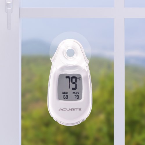 AcuRite Suction Cup Thermometer, White