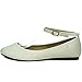 Alpine Swiss Women's Suede Lined Calla Ankle Strap Ballet Flats