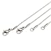 Wholesale 12 PCS Stainless Steel 1 MM Finished Thin Snake Chain Bulk (20 Inch)