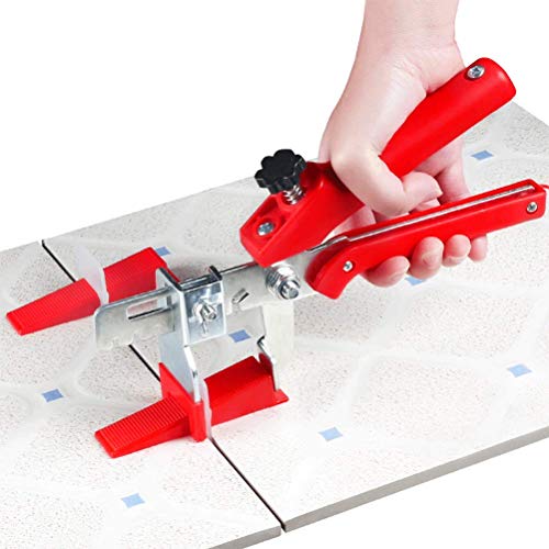 OFNMY Tile Leveling System, 300-Pack 1.5mm Leveling Spacers Clips + 100-Pack Reusable Wedges for Leveling Porcelain, Ceramic, Marble and All-natural Stone Tiles - Thumbnail 7