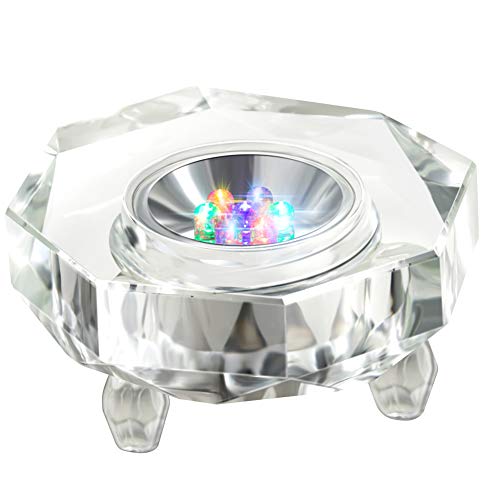 Compare price to lighted bases for crystals