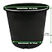 Calipots 10-Pack 5 Gallon Premium Black Plastic Nursery Plant Container Garden Planter Pots (5 Gallon)
