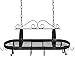 Best Choice Products Hanging Iron Pot Rack Kitchen Storage Pan Hanger Kitchen Storage Cookware