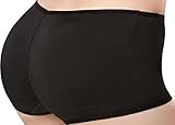Pelisy Seamless Padded Butt Lifter Panties Hip Enhancer With Removable Pads Womens Boy Shorts