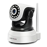 LEFTEK IP Camera 720P Network IP Camera With Two Way Audio Remote Wireless Baby Monitor PnP Night Vision And More For Android/iOS/iPhone/iPad/Tablet F1-10I
