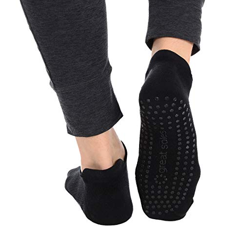 Great Soles Tabbed Grip Socks for Men - Non Slip Yoga Socks for Pilates, Barre, Ballet and Everyday Wear