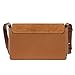 GEMATE  Women's Genuine Leather Chain Nubuck Flap Shoulder Bag (camel) 