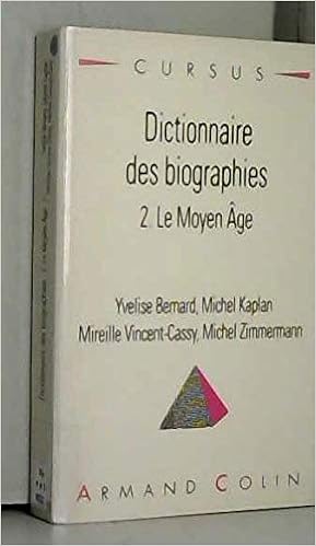 Amazon Fr Dictionnaires Des Biographies Tome 2 Le Moyen Age Biziere Bernard Livres