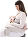 My Brest Friend Deluxe Nursing Pillow For Comfortable Posture, Light Grey Heather