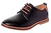Serene Mens Classic Leather Soft Lace-Up Plain toe Sneakers Shoes Casual Oxfords (6.5 D(M)US, black)
