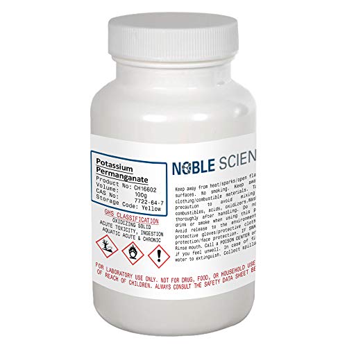 Potassium Permanganate Reagent Kmno4 100g By Noble Scientific Amazon Com Industrial Scientific
