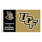 BSI Indoor Outdoor Sports Banner Central Florida Golden Knights Team Logo 3 Ft. X 5 Ft. Flag With Grommets