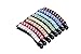 Prettyou Bling Bling Crystal Banana Hair Clip, Pack of 8