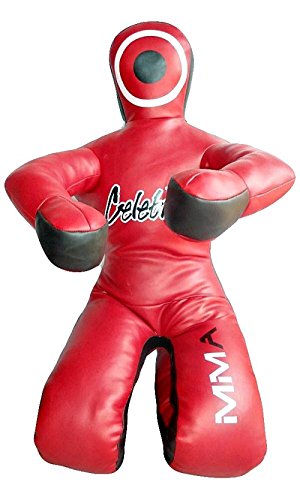 Celebrita MMA Judo Punching Bag Grappling Dummy unfilled - Sitting Position hands front MMA382 Leather - Red 70" Up to 55kg/121 lb - Thumbnail 5