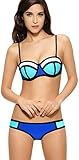 Ebuddy Color Conjoin Women Neoprene Wet Suit Bikini Set Swimwear Swimsuit
