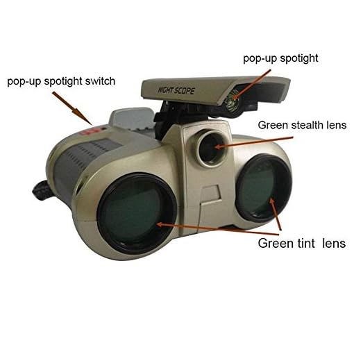 BIAL Binoculars for Kids, Toys Binoculars Night Scope 4x30 Telescope with Pop-up Spotlight and Night-Beam Vision Fun Cool Toy Gift for Kids Boys Girls - Image 5