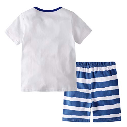 BIBNice Toddler Boys Outfits Summer Clothes Set Playwear Bus Size 2