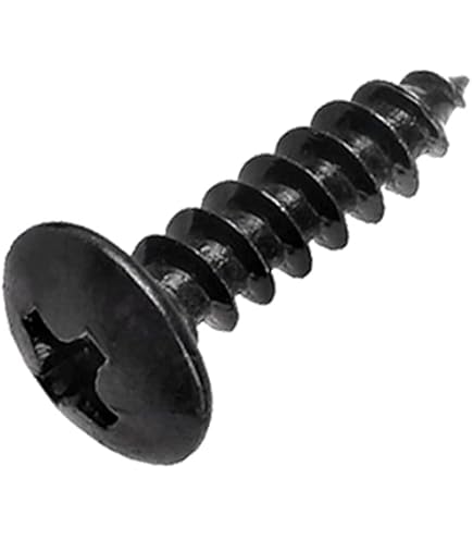 DTGN 500-Piece M3 Self-Tapping Screw Assortment Kit - Pan Head Phillips, Carbon Steel Black (M3x6 To M3x20)