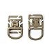 OneTigris 4pcs Tactical 360 Rotation D-Ring Clips MOLLE Webbing Attachment Backpacks EDC (Tan)