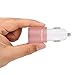 Meagoes Fast USB Car Charger Adapter (4.8A/24W), with Dual Smart Ports for Apple Iphone 8/X/Plus/7/6s, Ipad Pro/Mini, Samsung Galaxy S9/S9+/S8/S8+/S7/S6/Note 8, LG, HTC, Google, Moto, More -Rose Gold