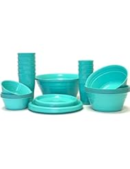 Mintra Home Snack Bowls (Party Set - 38pc, Teal)