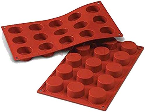 Anyana 2pcs Silicone Mould Petit-Fours, 40 mm, Terracotta Mould Kitchen Tool Sugar Paste Baking Mould Cookie Pastry
