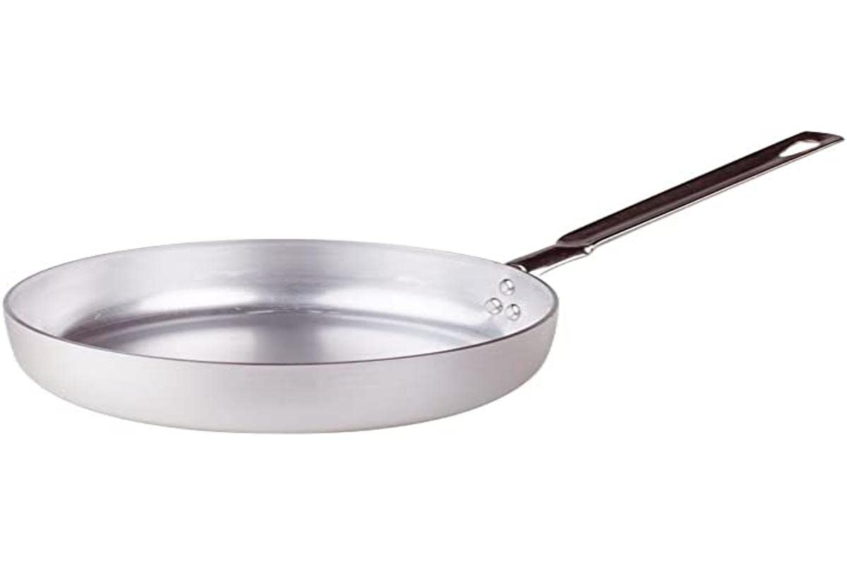 Pentole Agnelli Aluminium Inbox Frying Pan 2 Mm. Thick With Steel Handle, Diameter 18 Cm.