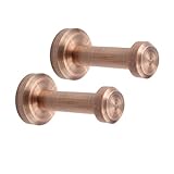 eForwish BRASS Single Robe and Towel Hook Wall Mount,Brushed Red Copper 2-Pcs
