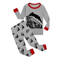 JNKLWPJS Car Little Boys Kids Pajamas Sets 100% Cotton Pjs Toddler Sleepwear 7-Train 2T