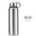 Aestar Thermos Double-walled Vacuum Insulated Stainless Steel Sports Water Bottle Travel Mug (silver, 1100 ml)