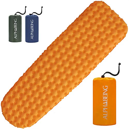 AlphaBeing Camping Sleeping Pad for Backpacking, Hiking, Ultralight Inflatable Air Mattress Waterproof Compact Sleep Mat - Thumbnail 6