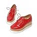 Carol Shoes Fashion Women's Comfort Lace-up Assorted Colors Casual Outdoor Platform Shoes