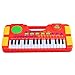 Piano for Kids, WOLFBUSH 31 Key Synthesizer Multi-function Electronic Keyboard Play Piano Organ Children Educational Toy - Red
