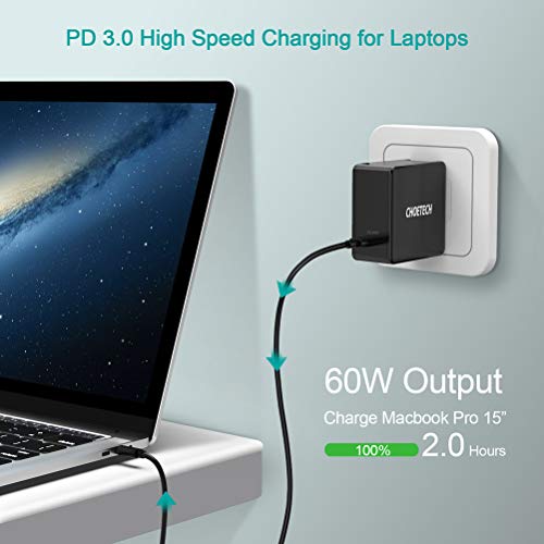 USB C Charger 60W, CHOETECH PD 3.0 USB-C Power Adapter Foldable Wall Charger Compatible with MacBook - medicalbooks.filipinodoctors.org
