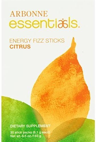 Arbonne Essentials Energy Fizz Sticks, Citrus, 6.1 Gram Stick Pack, 30 Count, Model: , Newborn & Baby Supply