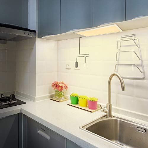 Under Cabinet Light, OxyLED Dimmable Under Counter Lighting, Extra Large LED Panel Light for Kitchen Closet, Art Studio, Attic, Office,Cupboard (12W, 750lm, Warm White 3000K) - Thumbnail 5
