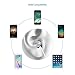 in Ear Headphones SDFLAYER Silverlight Earbuds with Line-in Microphone Heavy Bass Dynamic Driver Earphones with Non Tangle TPE Cord for Running Gym Android Phones Music Player iPhone Not for iOS